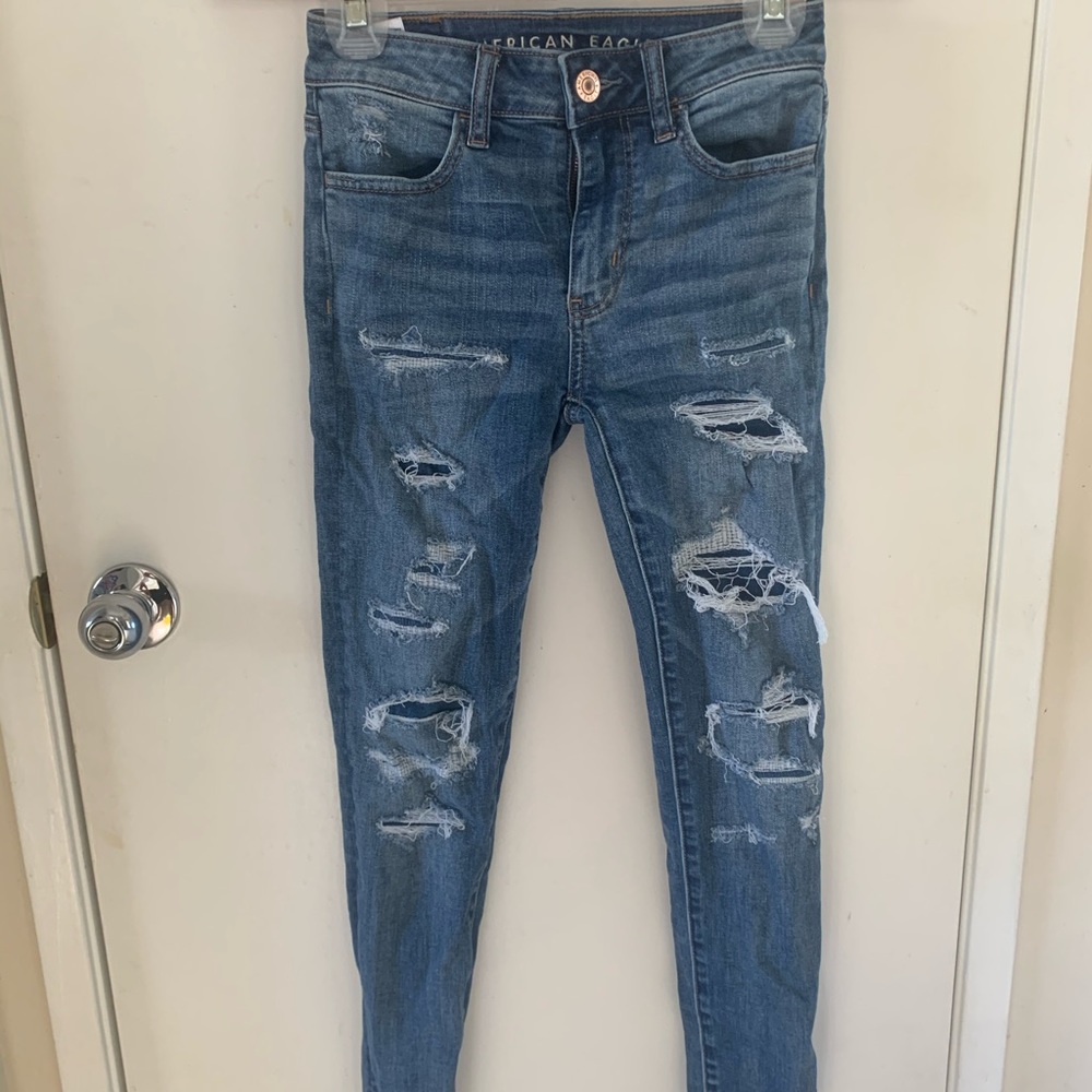 American Eagle Ripped Skinny Jeans